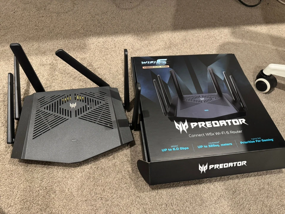 ACER PREDATOR CONNECT W6x AX6000 Wi-Fi 6 Gaming Router with Quad Core Processor  - Image 1 of 3