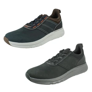 Entrenadores informales con cordones de cuero nobuck Clarks para hombre: Motion Trek LX - Imagen 1 de 19