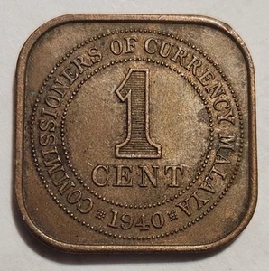 1 Cent Münze Malaya 1940 - Bild 1 von 2