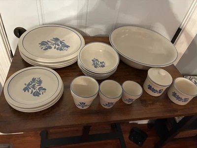 Pfaltzgraff Yorktown azul lote de 10 piezas de repuesto Foto 1 de 4