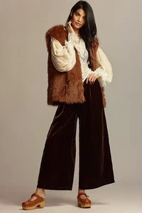 Pantaloni Anthropologie The Somerset: Velvet Edition taglia L nuovi - Foto 1 di 4