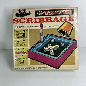 Rare Vintage 1965 E.S. Lowe Travel Scribbage Game Dice Game With Cup & Timer - Picture 1 of 7