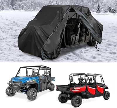 Чехол для мотовездехода 4-6-местный уличный ветрозащитный водонепроницаемый чехол с молнией подходит для Pol - Изображение 1 из 4