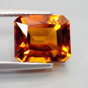 4.80 Cts SPLENDID OCTAGON (10 x 8 mm) NATURAL ORANGE MADEIRA CITRINE GEMSTONES - Picture 1 of 7