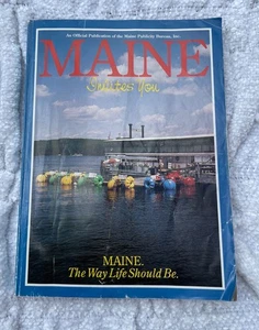 MAINE INVITES YOU Magazine Planner Travel Guide Issue 1995 Beaches Mountains - Foto 1 di 5