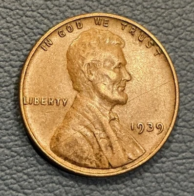 Centavo Lincoln Wheat 1939 P - centavo vintage Foto 1 de 3