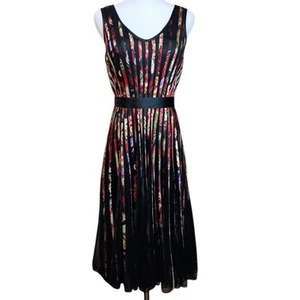 PAPILLON Midi Dress M (READ) Full Skirt Feminine Special Event Artsy Whimsigoth - Picture 1 of 15