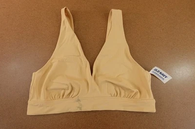 Old Navy 女式大号米色套衫无展示胸罩全新带标签 *有缺陷 — 第 1/4 张图片