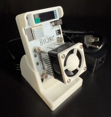 Bitaxe Gamma 601 Solo BTC Lottery Miner 1.2TH/s - 2 Fans & Heatsinks - ALL WHITE