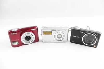 Digital Compact Cameras Working Inc Nikon, Sony & Panasonic x 3 - Image 1 of 4