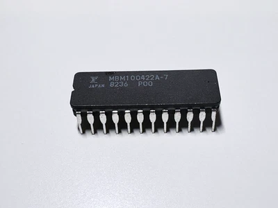MBM100422A-7 FUJITSU ECL 1K Bipolar RAM 256x4 bits Cerámica IC CDIP-24 Foto 1 de 3