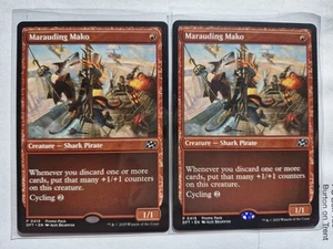 Marauding Mako X2 MtG Magic the Gathering Aetherdrift Uncommon Promo - Bild 1 von 1