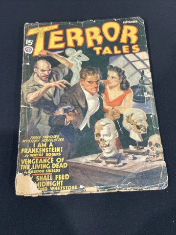 Terror Tales September Pulp Magazine Holy Grail Rare Key Cover