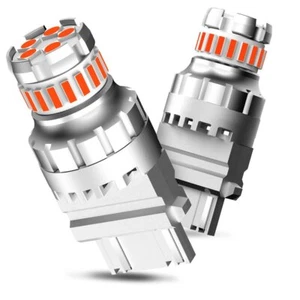 2X AUXITO LED 3157 3156 Estroboscópico Rojo Freno Parada Bombilla Señal de Giro Lámpara Legal - Imagen 1 de 12