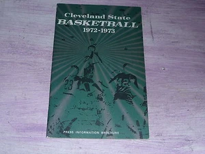 1972 1973 CLEVELAND STATE COLLEGE BASKETBALL MEDIA GUIDE EX-MINT - Picture 1 of 1