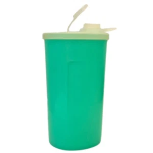 Vintage Tupperware Sweet Saver sciroppo verde/zucchero/miele flip top versare beccuccio 14 oz - Foto 1 di 4