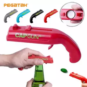 Cap Gun Beer Bottle Opener Portable Beverage Drinking Opening Gun Cap Launcher K - Picture 1 of 20