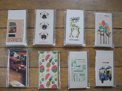 Set of THREE Mini Handmade Travel Journals from Thailand Love Go to Chiang Mai - Image 1 of 4