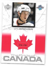 2004 Upper Deck UD Toronto Fall Expo Pride of Canada #CAN5 Eric Brewer /75