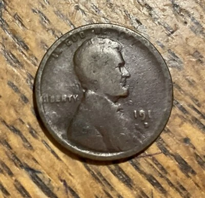 1911 D Lincoln Cent with Error Filled "1" On Date - Image 1 of 2
