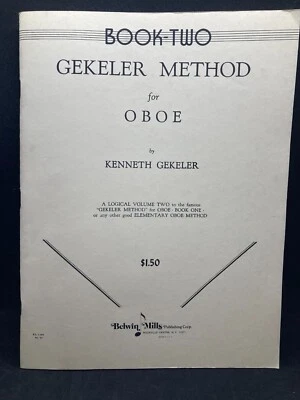 BELWIN Gekeler Method for Oboe, Old Cover, Workbook #EL00095 - Image 1 of 4