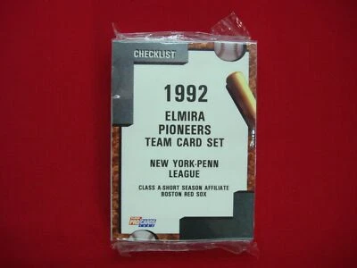 1992 ELMIRA PIONEERS FLEER PROCARDS MINOR LEAGUE BB TEAM SET BOSTON RED SOX - Image 1 of 4