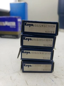 2pcs KOYO 60022RSC3GXM DEEP SEALED BALL BEARING *NIB* (4B2) - Picture 1 of 1