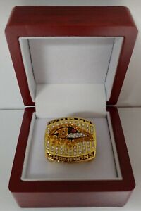 Ray Lewis - 2000 Baltimore Ravens Super Bowl Ring With Wooden Display Box