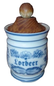 Deckeldose - Wallendorf 1764 - Zwiebelmuster -  Gewürz -Lorbeer - Bild 1 von 2