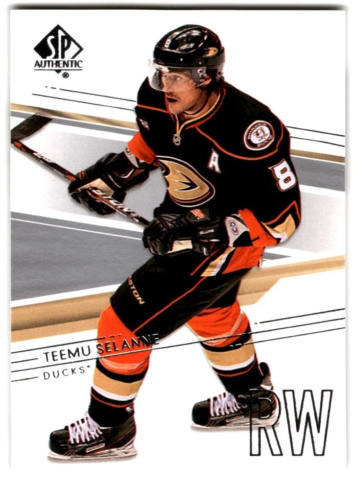2014-15 SP Authentic Teemu Selanne #40 Anaheim Ducks - Image 1 of 2