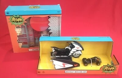 McFarlane Batman Villian's Lair & Batcycle  Side Car Classic '66 TV Series - Image 1 of 4