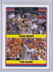 2006 TOPPS UPDATE & HIGHLIGHTS #UH291 DAVID WRIGHT TOM GLAVINE METS ID44 - Picture 1 of 2
