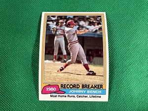 Johnny Bench 1981 Topps #201 RB Cincinnati Reds - Imagen 1 de 1