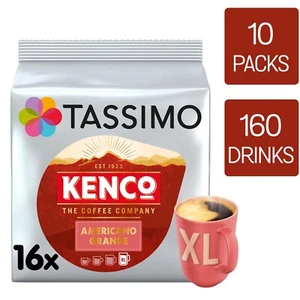 Tassimo Coffee Pods Kenco Americano Grande 10 Packs (160 Drinks) - Picture 1 of 13