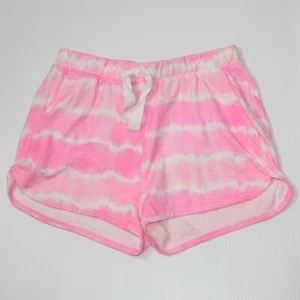 Zara Kids Girl's Pink & White Tie Dye Print Stripe Shorts in size 11-12 - Picture 1 of 2