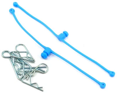 DuBro Body Klip Retainers w/Body Clips (Blue) [DUB2249] - Image 1 of 2