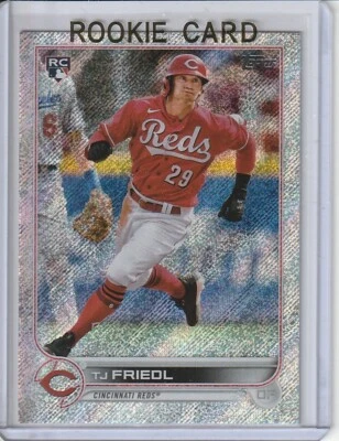 2022 Topps Series 2 #546 TJ Friedl Retail Foilboard Rookie Card RC #796/875 - Image 1 of 2