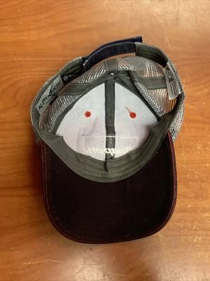 Sombrero de Camionero Ajustable Gorra de Malla Parche Rojo Oficial Azul Gris Granate De Colección Foto 1 de 2