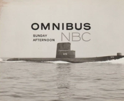 Original NBC Telop Bump Card Promo Photo 1950's Omnibus Submarine DBW - Image 1 of 3