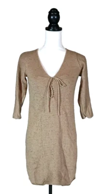Vestido Suéter Max Studio Mujer Marrón M Marrón Media Manga Foto 1 de 4