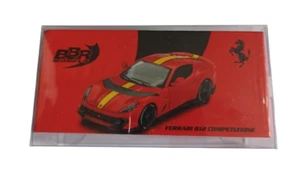 BBR Ferrari 812 Competizione F1-75 Matte Red w Yellow Stripe 1:64 HEC 2025 - Picture 1 of 3