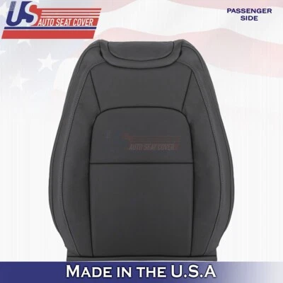 Cubierta de asiento de cuero negra con techo lateral para pasajero GMC Canyon SLT 2015 a 2022 Foto 1 de 4