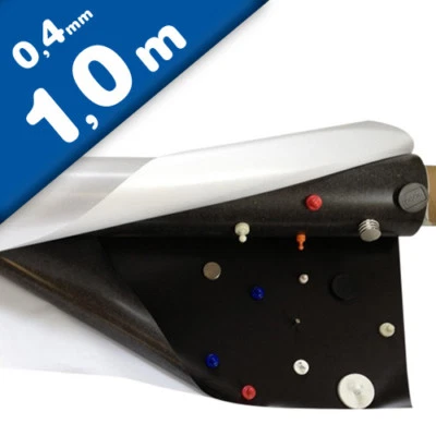 Eisenfolie Ferrofolie selbstklebend roh braun 0,4mm x 0,62m x 1m - Meterware