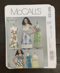 McCalls M6123 Top Tunic Dress Sleeveless Gathered Bust A-Line Size AX5 4-12 New - Picture 1 of 6