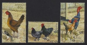 AUSTRALIA 2013 POULTRY SET OF 3 FINE USED cto  - Picture 1 of 1