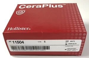 5 New Image CeraPlus 2-Piece Convex Skin Barrier Tape 11504 (44mm) Exp 2028 - Zdjęcie 1 z 2