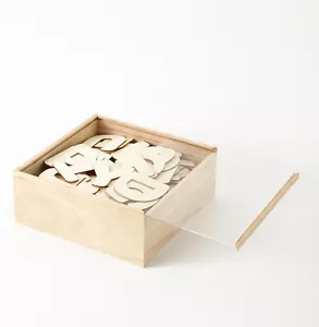 156 Pcs 3In Wooden Lettering Craft Set for Home Decor and DIY Projects - Picture 1 of 12