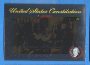 2006 Topps Chrome United States Constitution #JMC James McHenry - Imagen 1 de 1