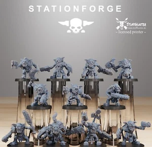 Orkaz Gobos Berserkers (11) - Station Forge - Scifi Orks Team Goblins - Picture 1 of 8