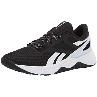 Reebok Women's Nanoflex Cross Trainer Shoe FZ0679  Black/White Size 7.5M - Image 1 of 4